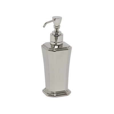 3371-17HP-HP Sherle Wagner International Harrison Ceramic Soap Pump Dispenser in Highly Polished Platinum