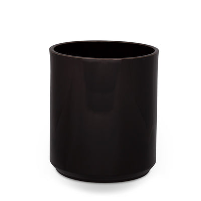 3380-BSKT-BLK Sherle Wagner International Black Mode Ceramic Waste Bin