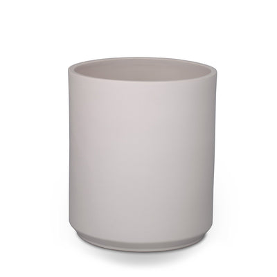 3380-BSKT-SWHT Sherle Wagner International Satin White Mode Ceramic Waste Bin