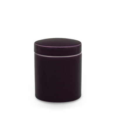3380-CJAR-VT01 Sherle Wagner International Aubergine Mode Ceramic Covered Jar