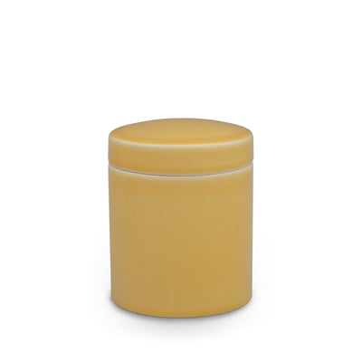 3380-CJAR-YL01 Sherle Wagner International Sunflower Mode Ceramic Covered Jar