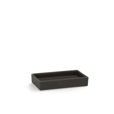 3380-DISH-SBLK Sherle Wagner International Satin Black Mode Ceramic Soap Dish