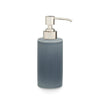 3380-PUMP-BL02-HP Sherle Wagner International Silver Blue Mode Ceramic Soap Pump with High Polished Platinum metal finish