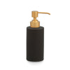 3380-PUMP-SBLK-GP Sherle Wagner International Satin Black Mode Ceramic Soap Pump with Gold Plate metal finish