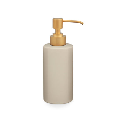 3380-PUMP-SND-GP Sherle Wagner International Sand Mode Ceramic Soap Pump with Gold Plate metal finish