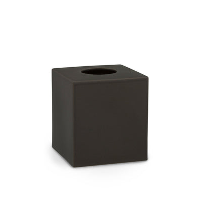 3380-TBOX-SBLK Sherle Wagner International Satin Black Mode Ceramic Tissue Box Cover