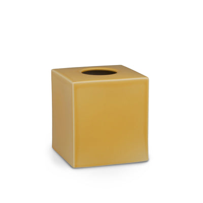 3380-TBOX-YL01 Sherle Wagner International Sunflower Mode Ceramic Tissue Box Cover