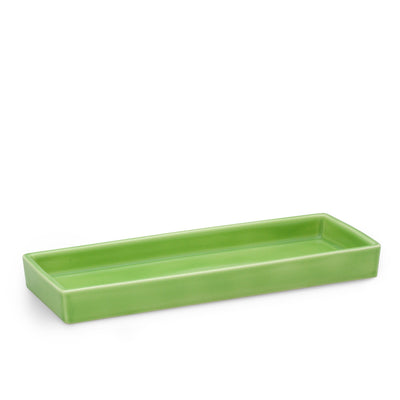 3380-TRAY-GR02 Sherle Wagner International Leaf Green Mode Ceramic Tray