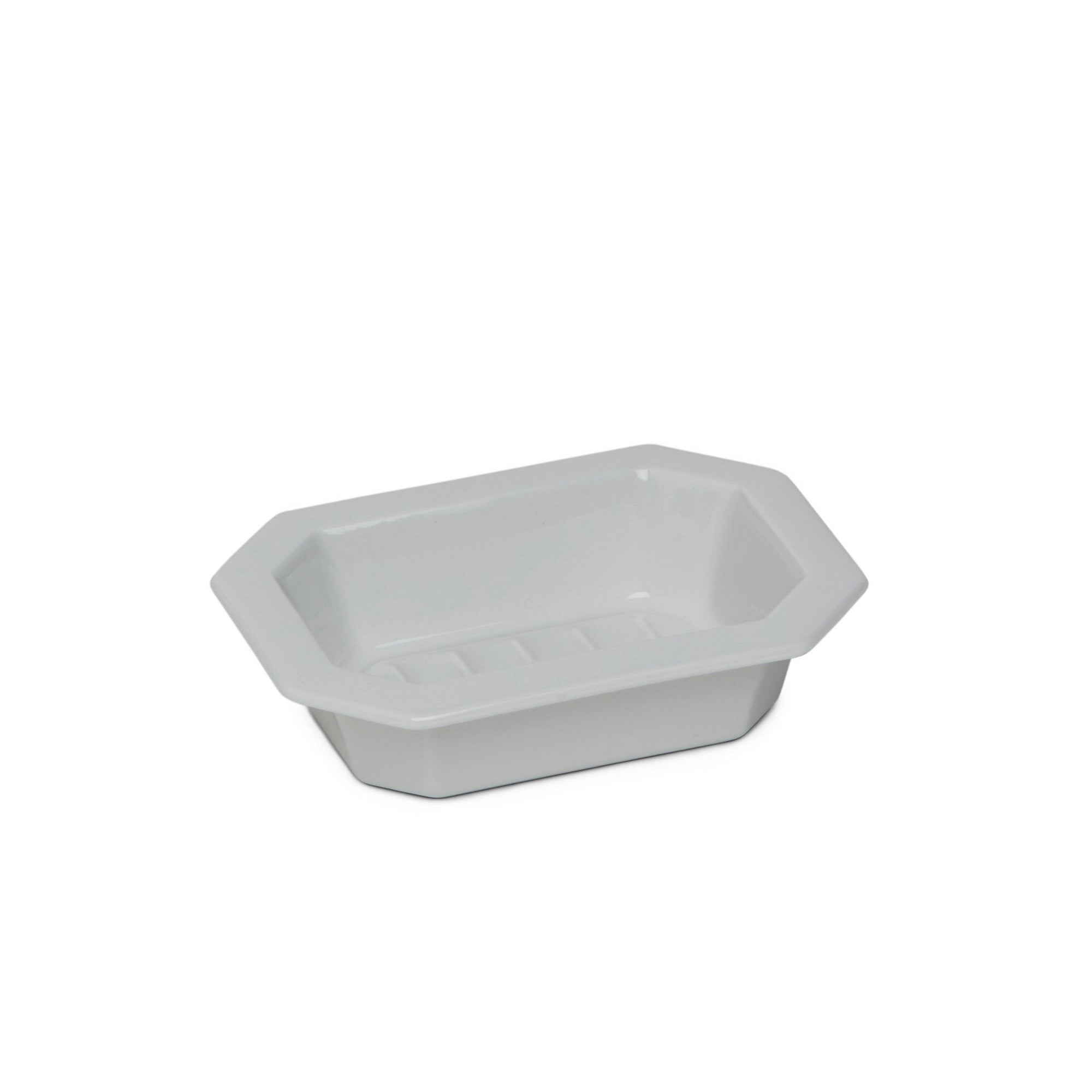 3398-WHT Sherle Wagner International Harrison Ceramic Soap Dish in White
