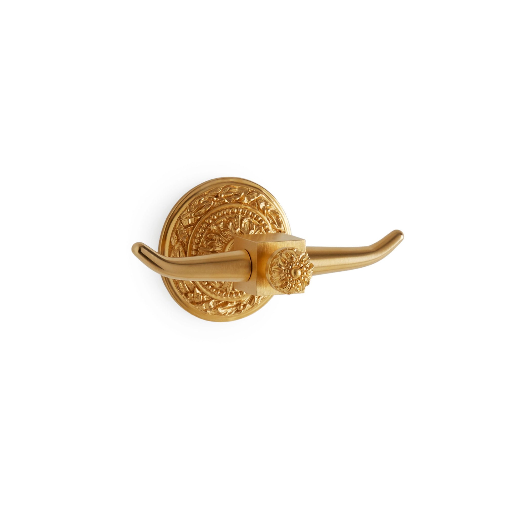 3441-GP Sherle Wagner International Acanthus Double Hook in Gold Plate metal finish