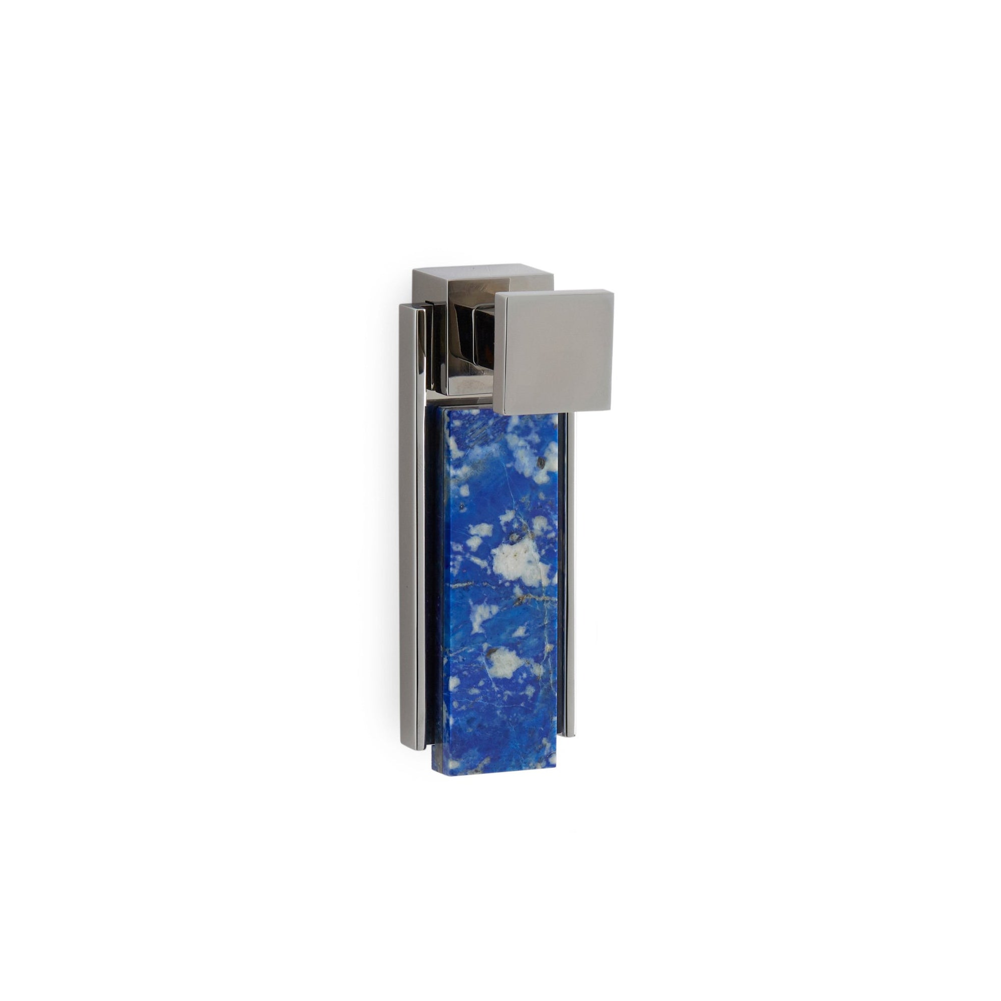 3455-LAPI-CP Sherle Wagner International Apollo Hook with Lapis Lazuli insert in Polished Chrome metal finish
