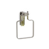 3456-GROX-CP Sherle Wagner International Apollo Towel Ring with Green Onyx insert in Polished Chrome metal finish