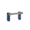 3457-DP-LAPI-CP Sherle Wagner International Apollo Double Post Paper Holder with Lapis Lazuli insert in Polished Chrome metal finish