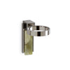 3458-GROX-CP Sherle Wagner International Apollo Tumbler Holder with Green Onyx insert in Polished Chrome metal finish
