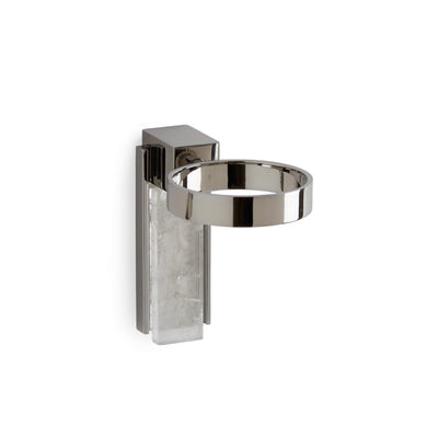 3458-RKCR-CP Sherle Wagner International Apollo Tumbler Holder with Rock Crystal insert in Polished Chrome metal finish