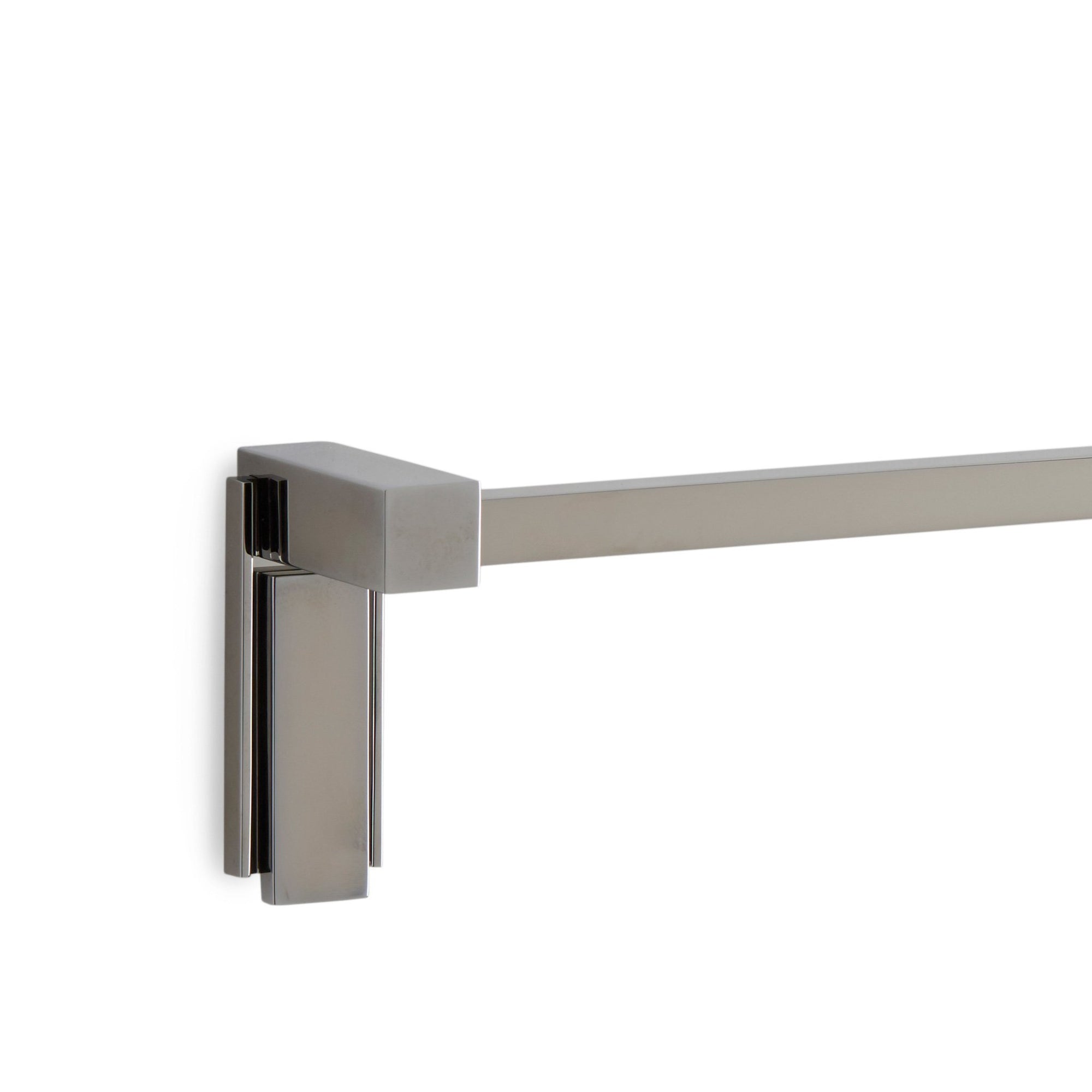 3678-MLIN-30SQ-CP Sherle Wagner International Apollo Towel Bar with Metal insert in Polished Chrome metal finish