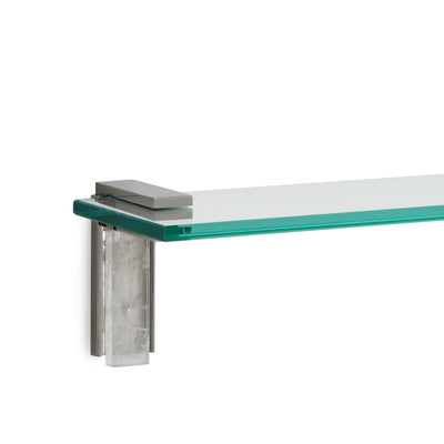 3678S-RKCR-30-CP Sherle Wagner International Apollo Shelf with Rock Crystal insert in Polished Chrome metal finish