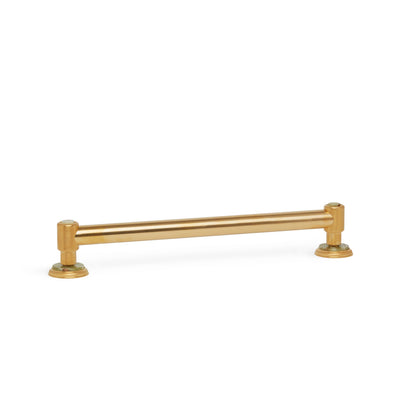 3695GB-GROX-GP Sherle Wagner International Knurled Grab Bar with Green Onyx insert in Gold Plate metal finish