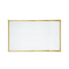 4255M32-GP Sherle Wagner International Reeded Mirror in Gold Plate metal finish