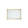 4256M21-BG Sherle Wagner International Reeded with Rosette Mirror in Burnished Gold metal finish