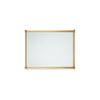 4256M25-BG Sherle Wagner International Reeded with Rosette Mirror in Burnished Gold metal finish