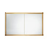 4269C-DS-BROX-GP Sherle Wagner International Modern Medicine Cabinet with Brown Onyx insert in Gold Plate metal finish
