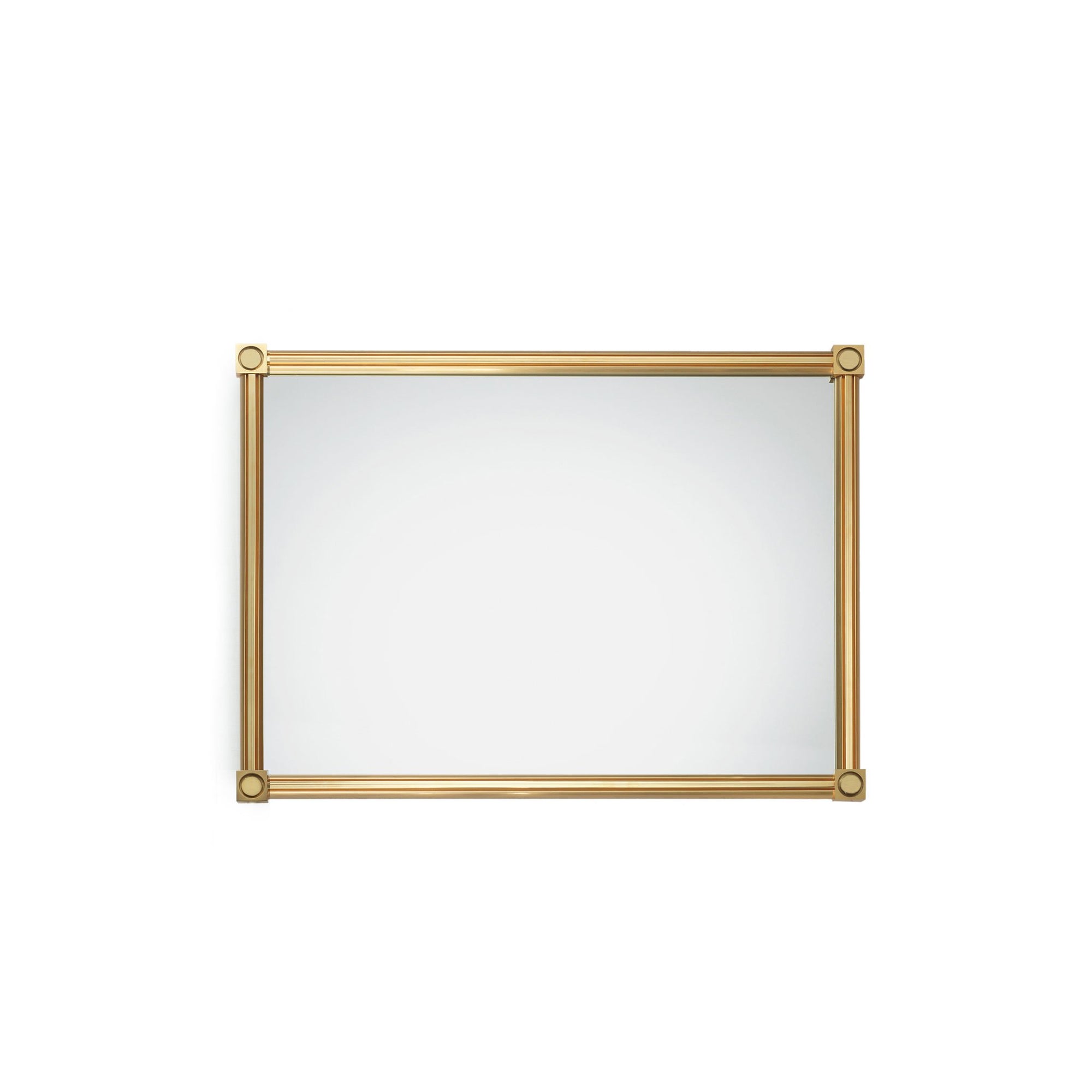 4269M21-GP Sherle Wagner International Modern Mirror in Gold Plate metal finish
