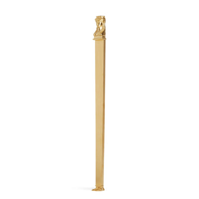 4751-GP-SIDE Sherle Wagner International Empire Leg in Gold Plate metal finish side view