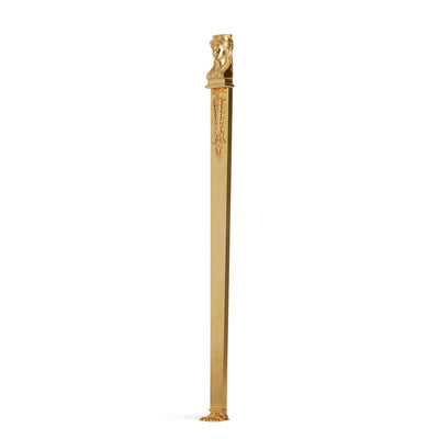 4754-GP-SIDE Sherle Wagner International Empire Filigree Leg in Gold Plate metal finish side view