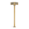 4764-GP_BN Sherle Wagner International Nouveau Leg in Gold Plate and Brushed Nickel metal finish side view