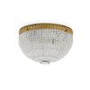 7110-G Sherle Wagner International Round Crystal Beaded 10 inches Ceiling Light Light inFrench Gold