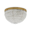 7112-G Sherle Wagner International Round Crystal Beaded 12 inches Ceiling Light Light French Gold