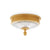 7132-GP Sherle Wagner International Knurled Ceiling Light in Gold Plate metal finish