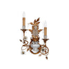 7143-FEMALE-G Sherle Wagner International Crystal Chinoiserie Sconces in Florentine Gold