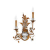 7143-MALE-G Sherle Wagner International Crystal Chinoiserie Sconces in Florentine Gold