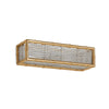 7151CB-16-GP Sherle Wagner International Bamboo Crystal Beaded Panel Light in Gold Plate metal finish