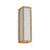 7151FG-16-VERT-GP Sherle Wagner International Bamboo Frosted Glass Panel Light in Gold Plate metal finish