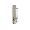 7280SC-13-1ACG-PN Sherle Wagner International Harrison Single Arm Sconce with Clear Tube in Polished Nickel metal finish