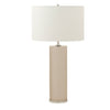 7300-SND-PN Sherle Wagner International Sand insert Cylindrical Tall Ceramic Table Lamp in Polished Nickel metal finish