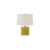 7301-GR01-PN Sherle Wagner International Chartreuse insert Mode Low Ceramic Table Lamp in Polished Nickel metal finish
