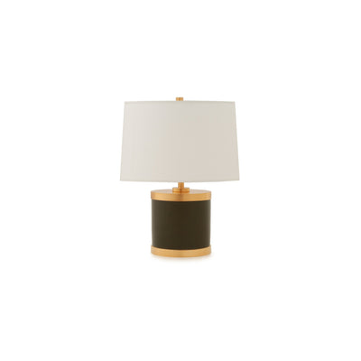 7301-GR04-GP Sherle Wagner International Olive insert Mode Low Ceramic Table Lamp in Gold Plate metal finish