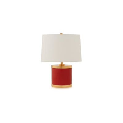 7301-RD01-GP Sherle Wagner International Poppy insert Mode Low Ceramic Table Lamp in Gold Plate metal finish