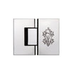 HNGE-SHR-180-RH-PN Sherle Wagner International Shower Door Hinge 180 Degree Glass to Glass in Polished Nickel metal finish