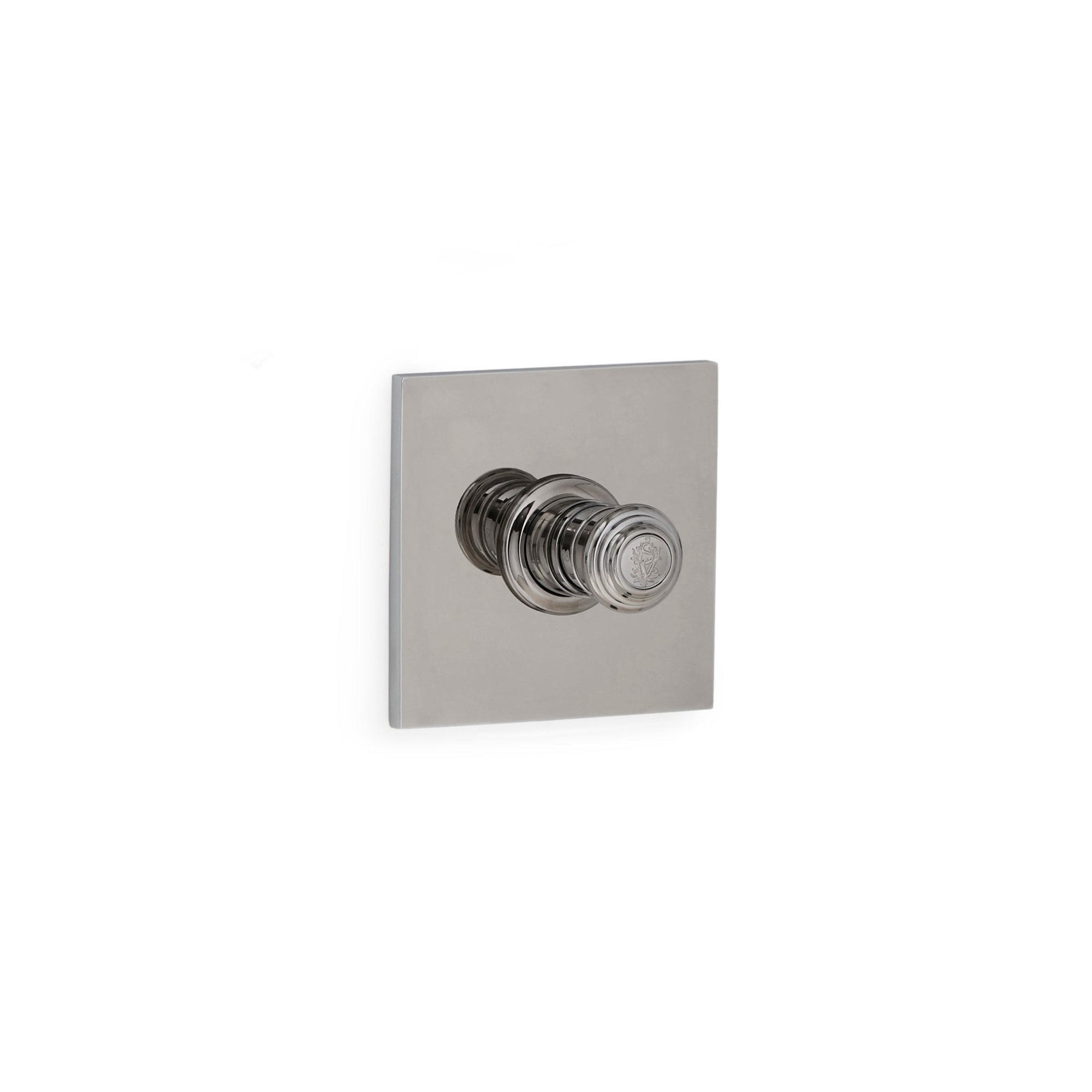 TMO09PL-LOGO-CP Sherle Wagner International Modern Square High Flow Thermostatic Trim in Polished Chrome metal finish