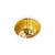 UE12-14GP Sherle Wagner International Burnished Gold Glazed Ceramic Under Edge Sink