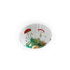 UE12-69PP-WH Sherle Wagner International Poppies Painted Ceramic Under Edge Sink on White