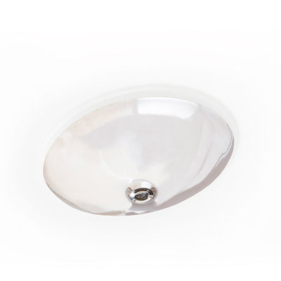 UE14-17HP Sherle Wagner International Highly Polished Platinum Glazed Ceramic Under Edge Sink