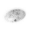 UE14-MS-P-WH Sherle Wagner International Masonry Burnished Platinum on White Ceramic Under Edge Sink