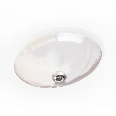 UE15-17HP Sherle Wagner International Highly Polished Platinum Glazed Ceramic Under Edge Sink